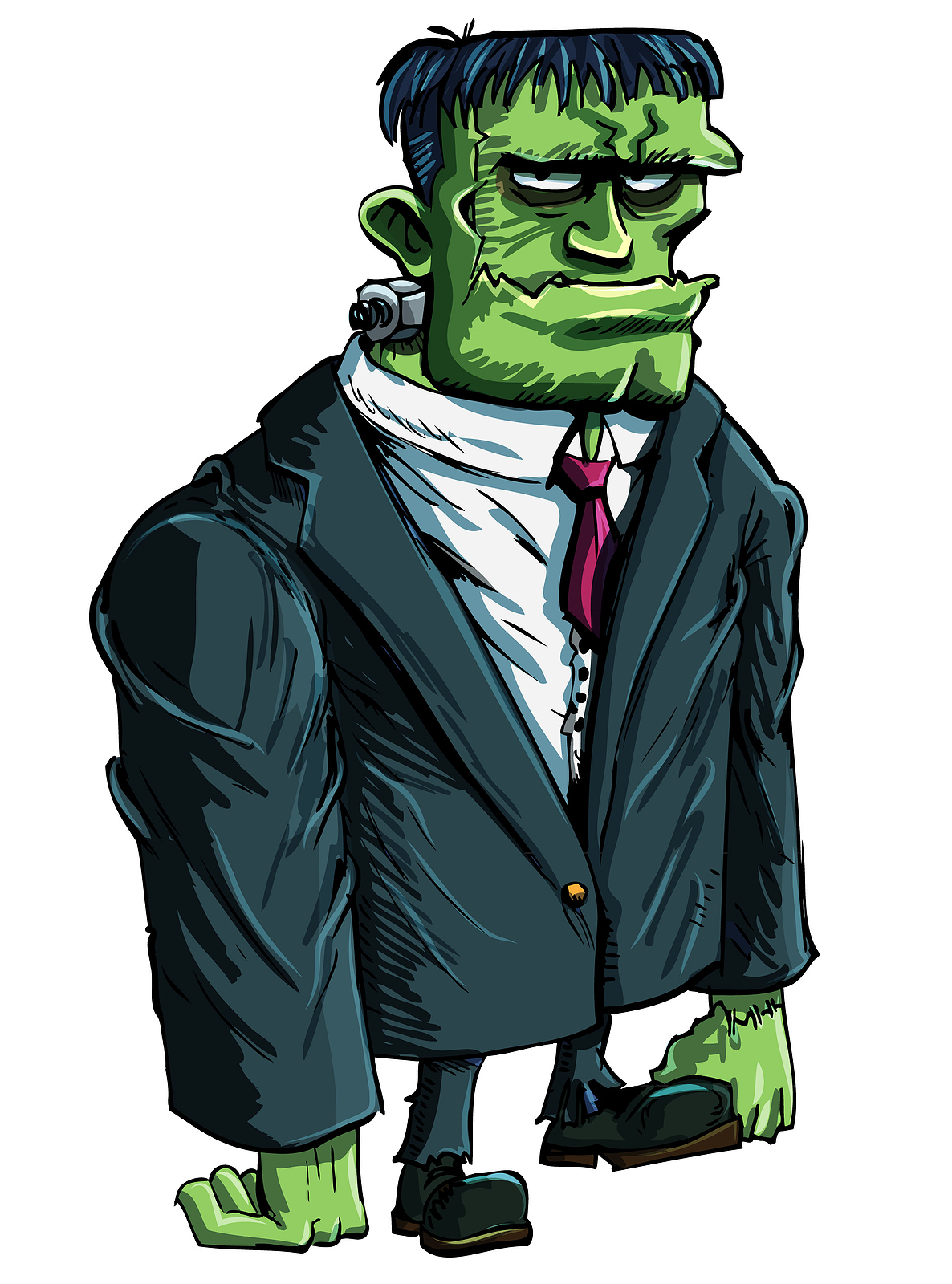 Scary Cartoon Frankenstein